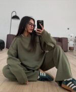 Dominar Knitwear Set— Army Green - Image 2