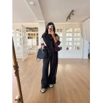 Parachute Fabric Detailed Waisted — Black - Image 2