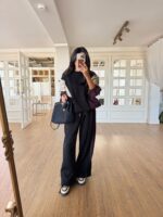 Parachute Fabric Detailed Waisted — Black - Image 2