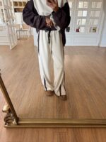 Parachute Fabric Detailed Waisted — Beige - Image 4