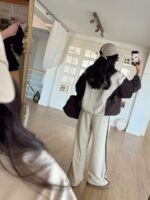 Parachute Fabric Detailed Waisted — Beige - Image 3