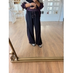 Parachute Fabric Detailed Waisted — Black - Image 3