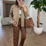 The Sleek Ankle leather—Camel