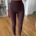 Oys High Waist Lycra Tights - Brown
