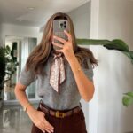 Scarf Knitwear - Grey