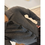Grey Ruby Bow Cardigan - Image 2