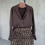 Large Sequined Copper skirt