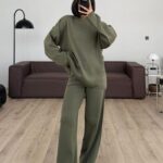 Dominar Knitwear Set— Army Green