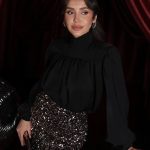 BLACK SLEEVE BELT DETAILED PADDED SHIRT