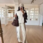 Parachute Fabric Detailed Waisted — Beige