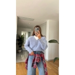 The pure V sweater —Blue - Image 2