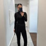 WAIST STONE PROCESSING DETAILED TIGHTS