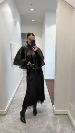 VELVET LACE DETAILED SKIRT - Image 2