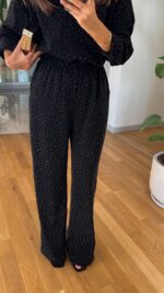 Stone Detailed Shirt Pants Set - Black - Image 5