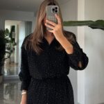 Stone Detailed Shirt Pants Set - Black