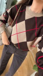 Timeless Argyle Sweater - Image 2