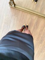 Lace collar skirt black - Image 2