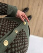 Olive Heritage Buttoned Cardigan - Image 2