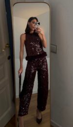 The Zr sequin set - Burgundy
