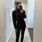 STONE EMBROIDERED TIGHTS