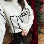 Rope Embroidery Sweater