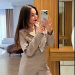 Diamond Glow Short Set—Grey