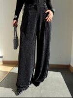 Shimmerical Back Neckline Asymmetrical Blouse - Image 2