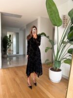 Soft floral set black