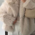 Ivory Élégance Faux Fur Jacket