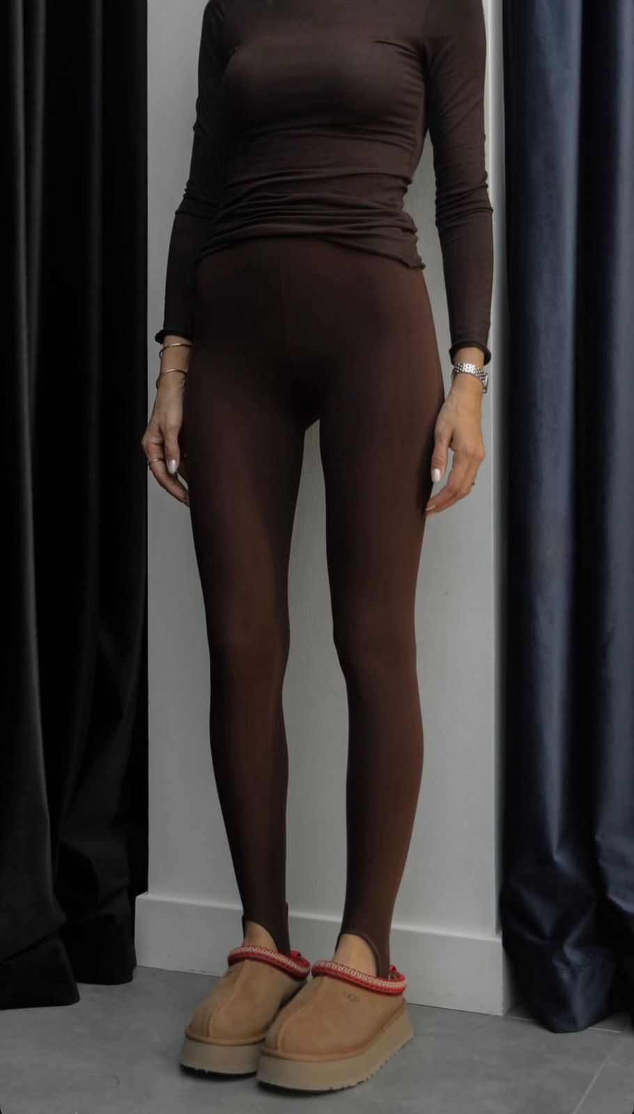 0417b4e7-fac4-49f8-97f5-52e876de4674 Premium ballerina tights brown - Image 1
