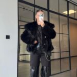 Noir Luxe Faux Fur Jacket