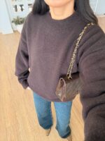 Brown Knit Sweater - Image 2