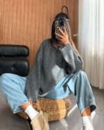 Braided everyday knit —Dark Grey