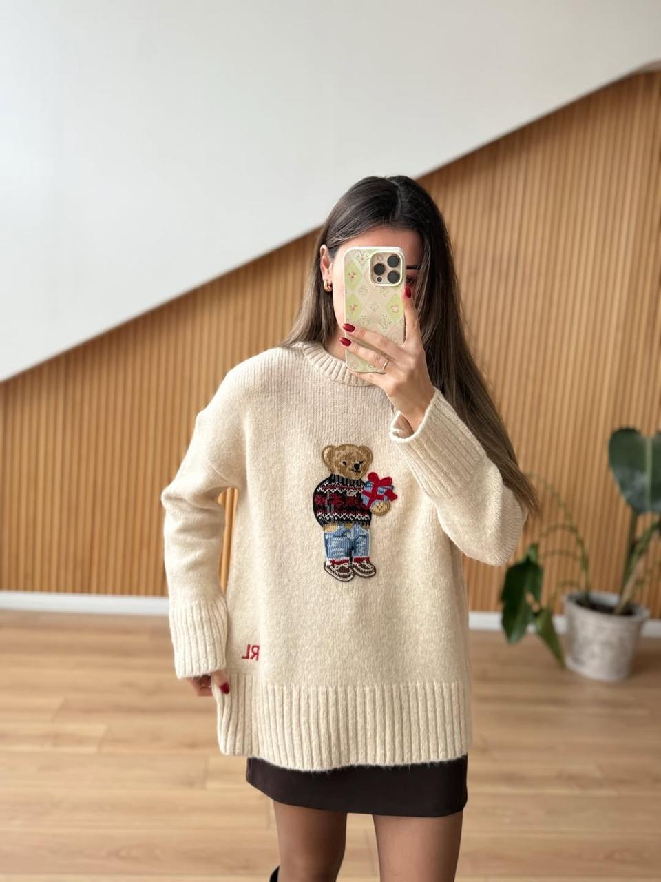 226dc4b0-3a46-4562-a6fc-ec30b4a7594a Teddy Soft Knit Sweater - Image 1