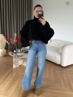 Black Turtleneck Sweater