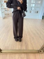 Brown Knit Cardigan and Pants Set - Image 3