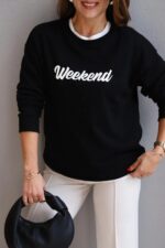 Black Weekend Graphic Sweatshirt - Image 2