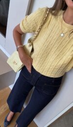 Braided knit yellow - Image 2