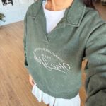 Green New York Graphic Sweatshirt