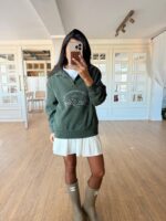 Green New York Graphic Sweatshirt - Image 2