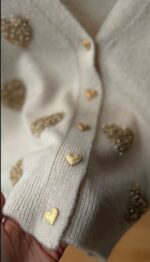 Golden Heart Knit Cardigan - Image 2