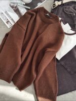 Brown Knit Sweater - Image 3
