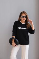 Black Weekend Graphic Sweatshirt