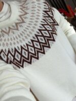 Cream Fair Isle Knit Sweater - Image 5