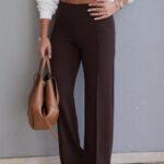 Brown Wide Leg Pants