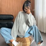 Braided everyday knit —Light Grey