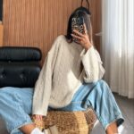 Braided everyday knit — Beige