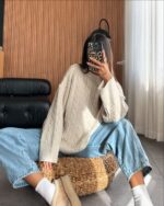 Braided everyday knit — Beige