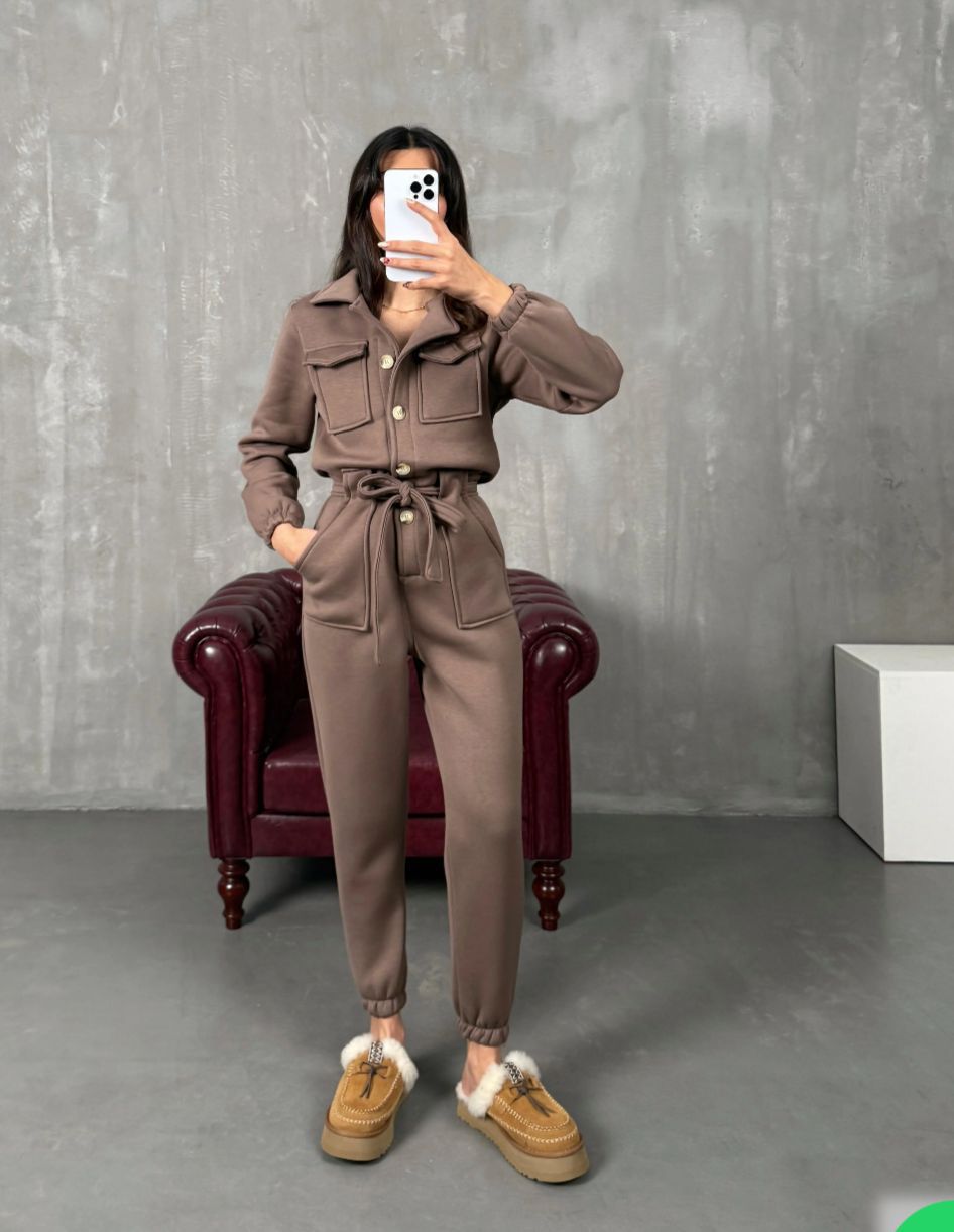 c181917f-b469-471f-aafa-60db44ef8d71 Aphrodite basic jupmsuit brown - Image 1