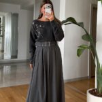 Embellished Dark Grey Sweater